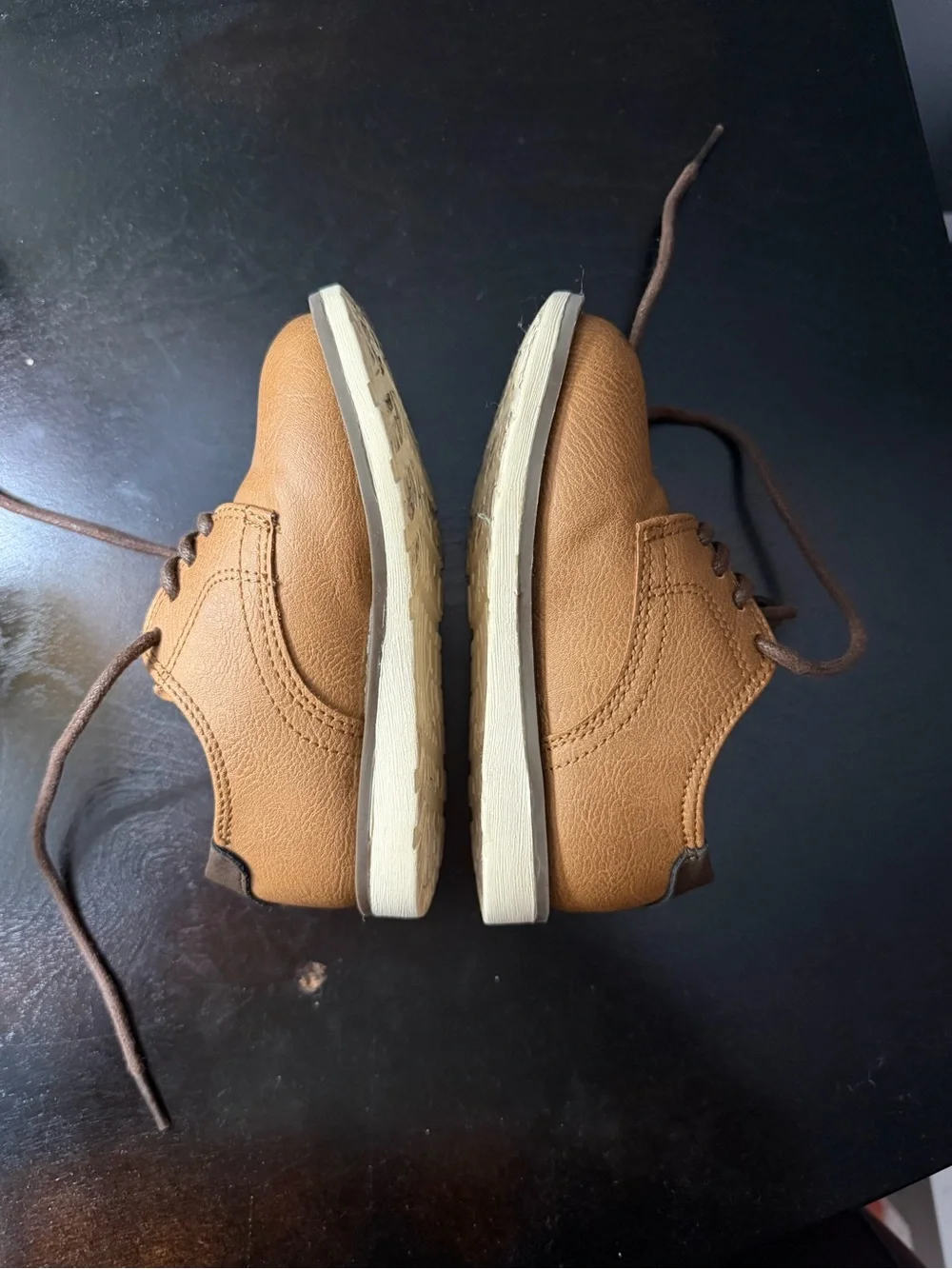 Classic Brown Toddler Lace-Up Shoes